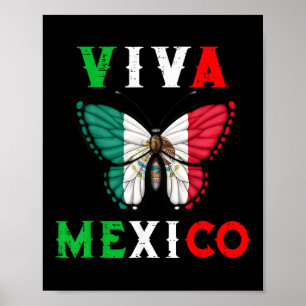 Poster Papillon du jour Mexique Femmes filles enfants