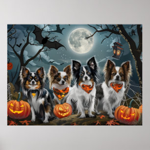 Poster Papillon Halloween Éffrayant