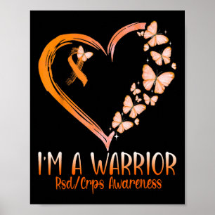Poster Papillon Je suis un guerrier Rsd Crps Sensibilisat