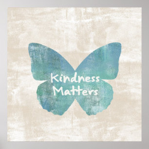 Poster Papillon Kindness Matters