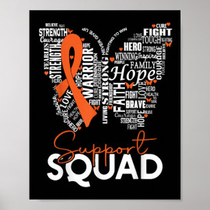 Poster Papillon Leucémie Cancer du Sang Sensibilisation S