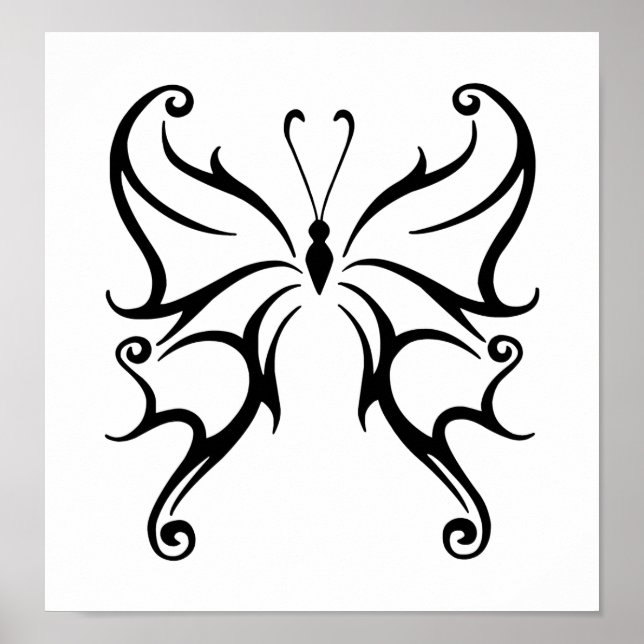 Poster Papillon noir (Devant)