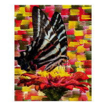Papillon perché sur la fleur