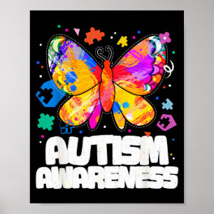 Poster Papillon sensibilisation autisme soutien autiste p
