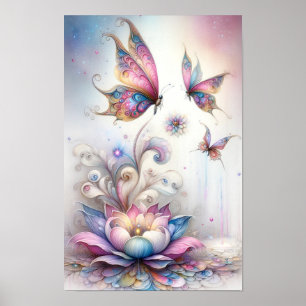 Poster Papillon Whimsical Wall Art
