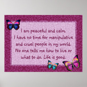 Poster Papillons d'Affirmation Pacifique Imprimer