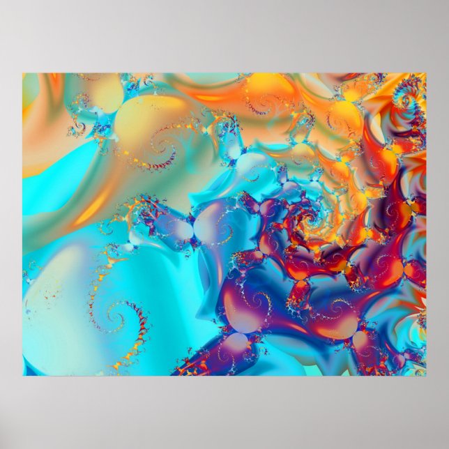 Poster Papillons d'aquarelle (Devant)