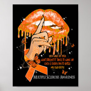 Poster Papillons de lèvres Femmes Sclérose en plaques