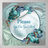 Papillons du Paradis/Tropical Turquoise Splash