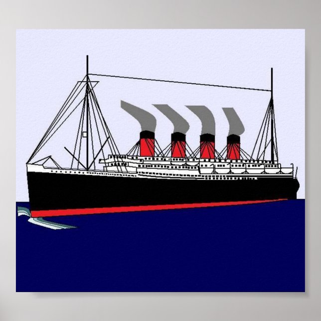 Poster Paquebot France 1912 (Devant)