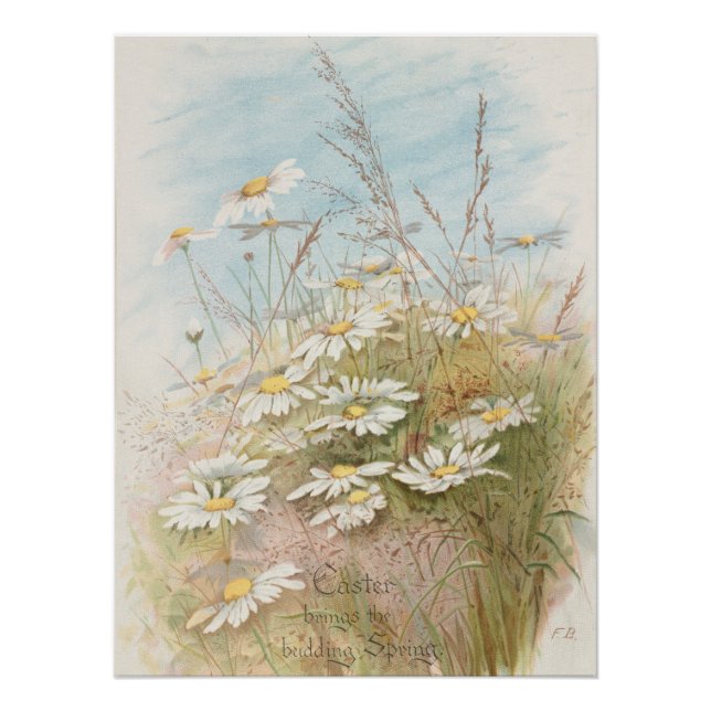 Poster "Pâques apporte le printemps naissant"  (Devant)