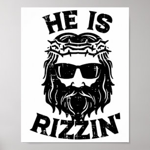 Poster Pâques Jésus Il Est Rizzin Ressuscité Amusement Ch