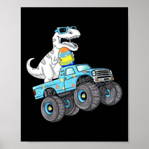 Poster Pâques Jour T Rex Dino Monter Un Monster Camion Ga
