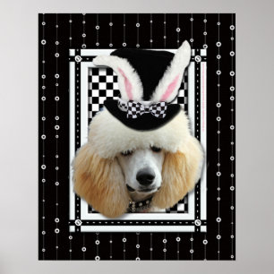 Poster Pâques - Un Lapin Vous Aime - Poodle - Apricot