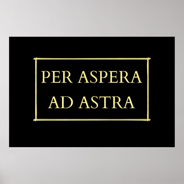 Poster Par aspera ad astra (Devant)