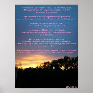 Poster Par conséquent, comme Dieu a choisi