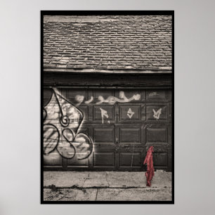 Poster Par Un Fil De Porte Arrière...