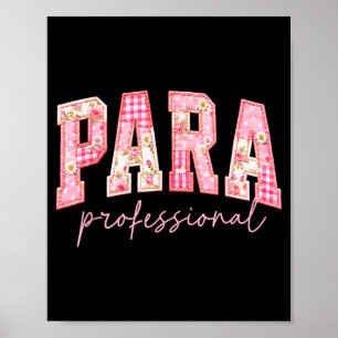 Poster Para enseignant professionnel retour à l'école pre
