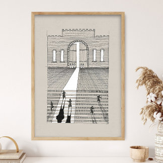 Poster Parabole des dix vierges, œuvre d'art Jésus, Parab