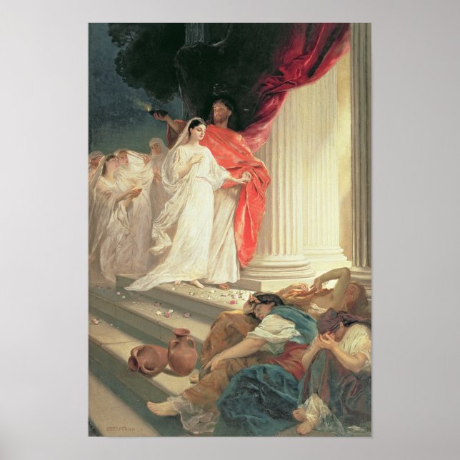 Poster Parabole des Vierges sages et stupides, 1886 (Devant)