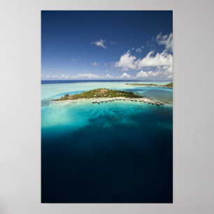 Poster Parachute ascensionnel sur le magnifique lagon de 