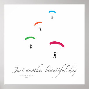 Poster Parachutes colorés