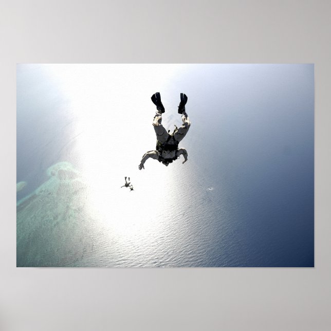 Poster parachutisme de l'armée de l'air américaine (Devant)