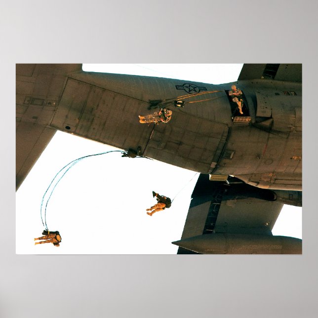 Poster Parachutistes (Devant)