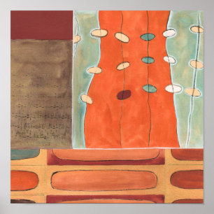 Poster Parade Abstraite des oeufs par Erica J Vess