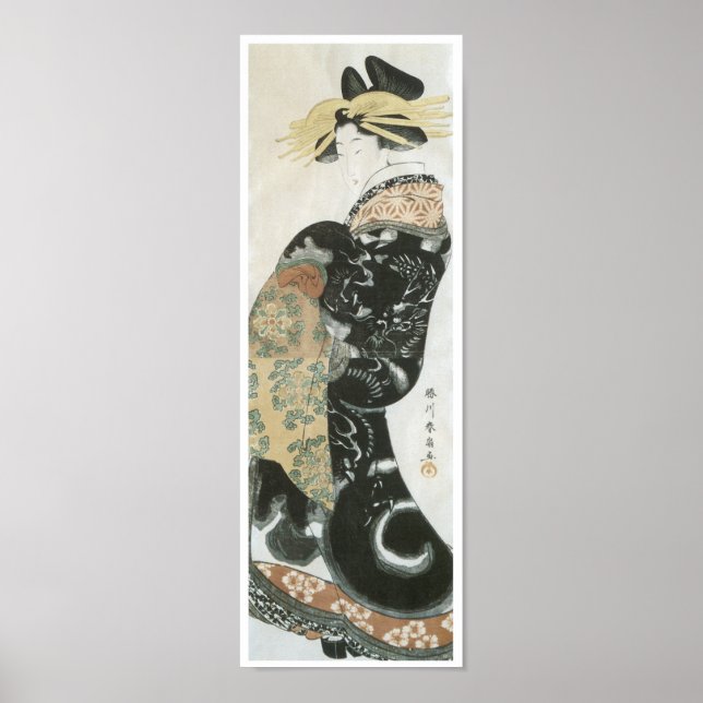 Poster Parade courtesan, Shunsen, 1810 (Devant)