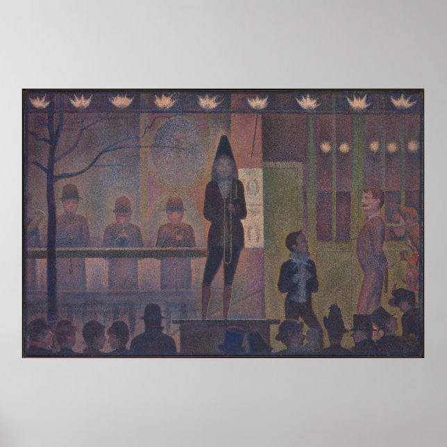 Poster Parade du Cirque par Georges Seurat (Devant)