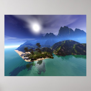 Poster Paradis de l'île