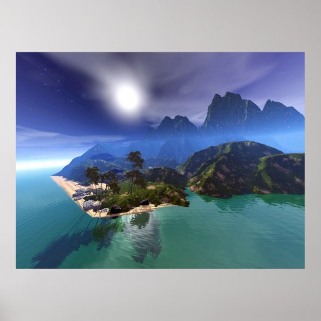 Poster Paradis de l'île (Devant)