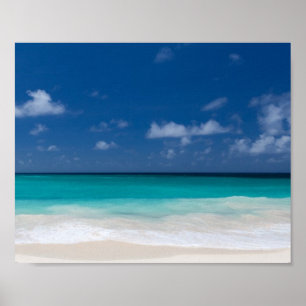 Poster Paradis tropical des Caraïbes de photo de plage