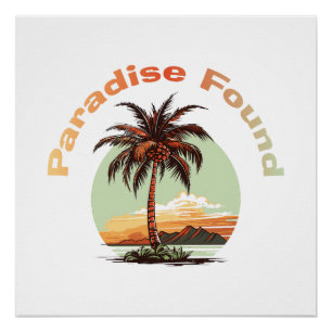 Poster Paradis trouvé