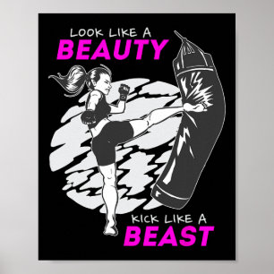 Poster Paraître comme une beauté, botter comme une bête -