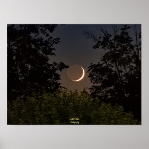 Poster Paramètre de lune de croissant