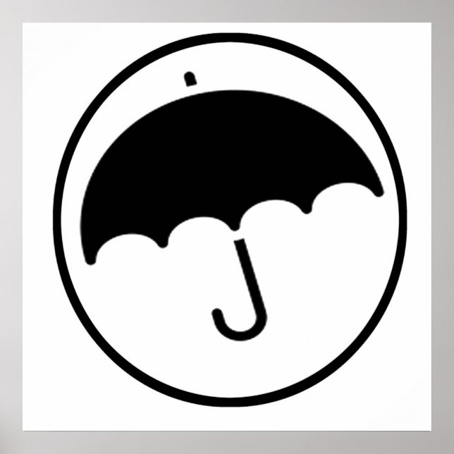 Poster Parapluie en cercle (Devant)