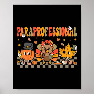Poster Paraprofessionnel Automne Équipage Parapro Éducate