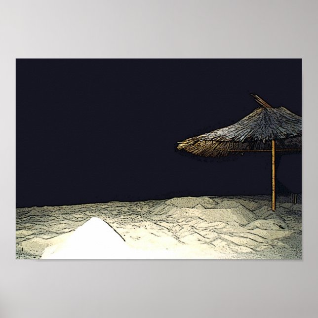 Poster Parasol nocturne (Devant)