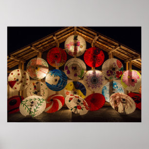 Poster Parasols lumineux