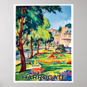 Poster Parc dans la station thermale de Harrogate, Yorksh