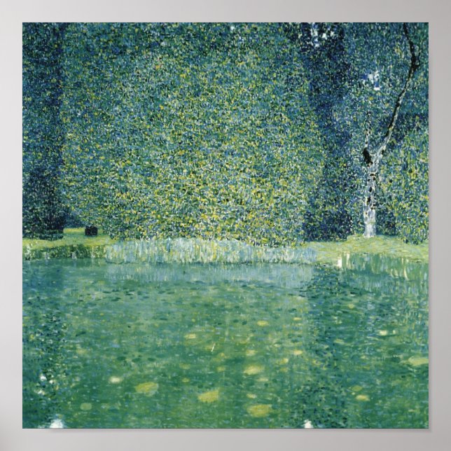 Poster Parc de Schloss Kammer — Gustav Klimt (1910) (Devant)