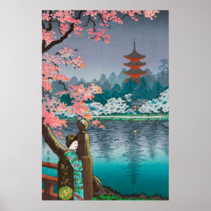 Poster Parc de Ueno par Tsuchiya Koitsu