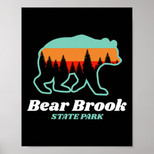 Poster Parc d'État de Bear Brook New Hampshire Bear Mount