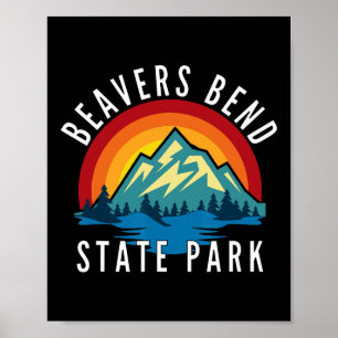 Poster Parc d'État de Beavers Bend Oklahoma 