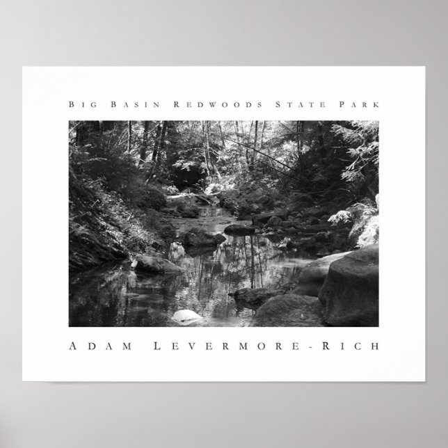 Poster Parc d'état de Big Basin Redwoods (Devant)