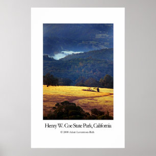 Poster Parc d'état de Henry W. Coe, la Californie