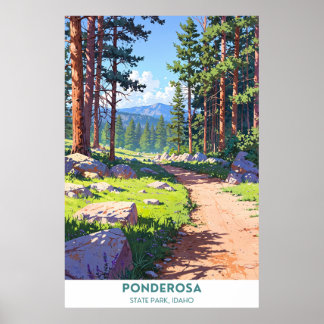 Poster Parc d'état de Ponderosa, Idaho