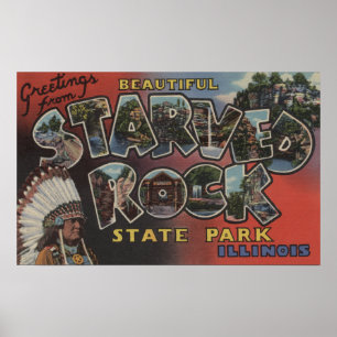 Poster Parc d'état de Rock Starved - Grandes lettres scèn